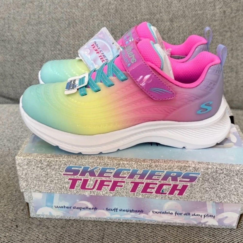 Skechers Tuff Tech Kids' Sneakers - Pink and Yellow Ombre